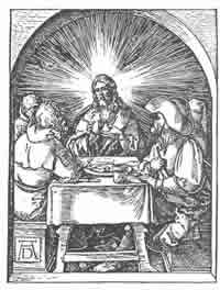 Christ and the Emmaus Disciples, Albrecht Dürer, 1471 - 1528